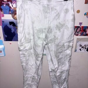 Womens bleached Cargo Pants